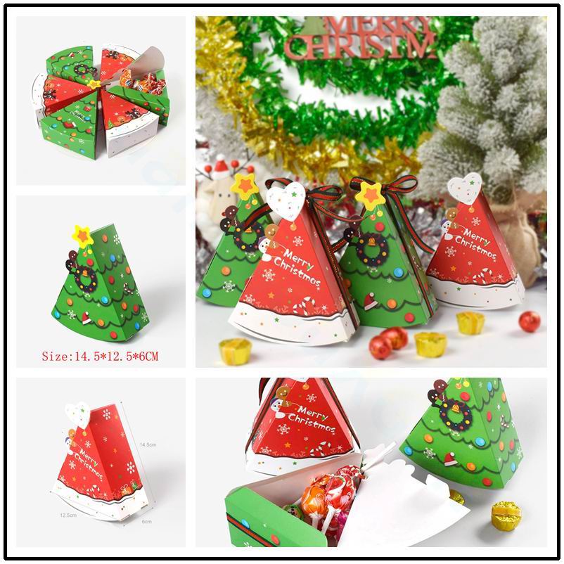 欧式个性圣诞蛋糕型糖果盒新年饼干糖果袋礼品包装盒创意圣诞用品