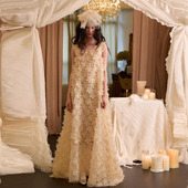 法式 超仙甜美风立体花朵轻婚纱新娘晨拍礼服高级感绝美气质晨袍