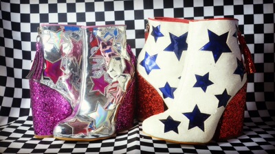 辣妹朋克风高跟鞋短靴