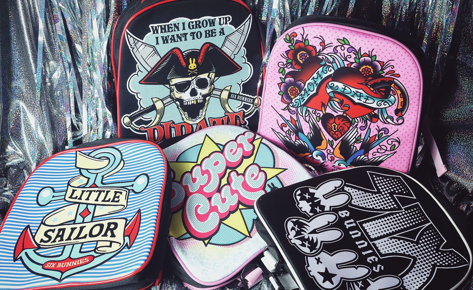 【砸窑儿】千禧辣妹y2k赛博朋克潮牌成人儿童纹身刺青双肩背包