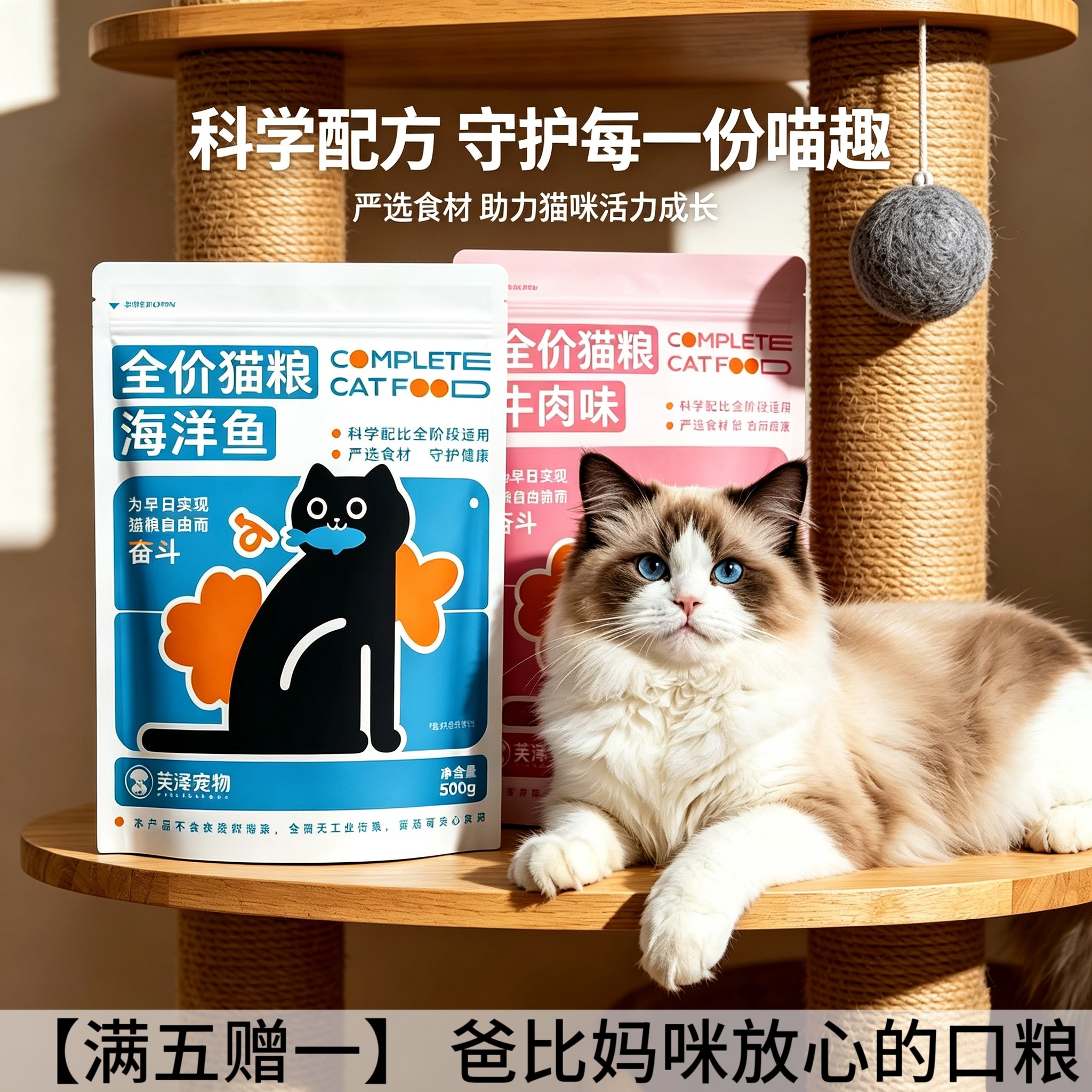 泡芙家手工自制幼猫口粮成年猫图片