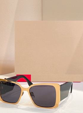 时尚新款太阳眼镜高品质高质感百搭遮阳潮大气M1719L金属方框大框