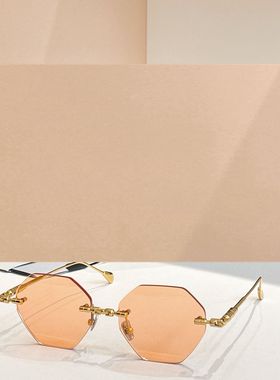 时尚新款太阳眼镜高品质高质感百搭遮阳潮大气Maske H60无框金属