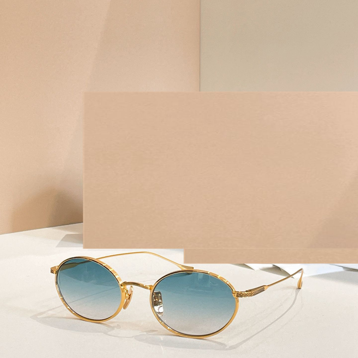 时尚新款太阳眼镜高品质高质感百搭遮阳大气206金属小框圆框