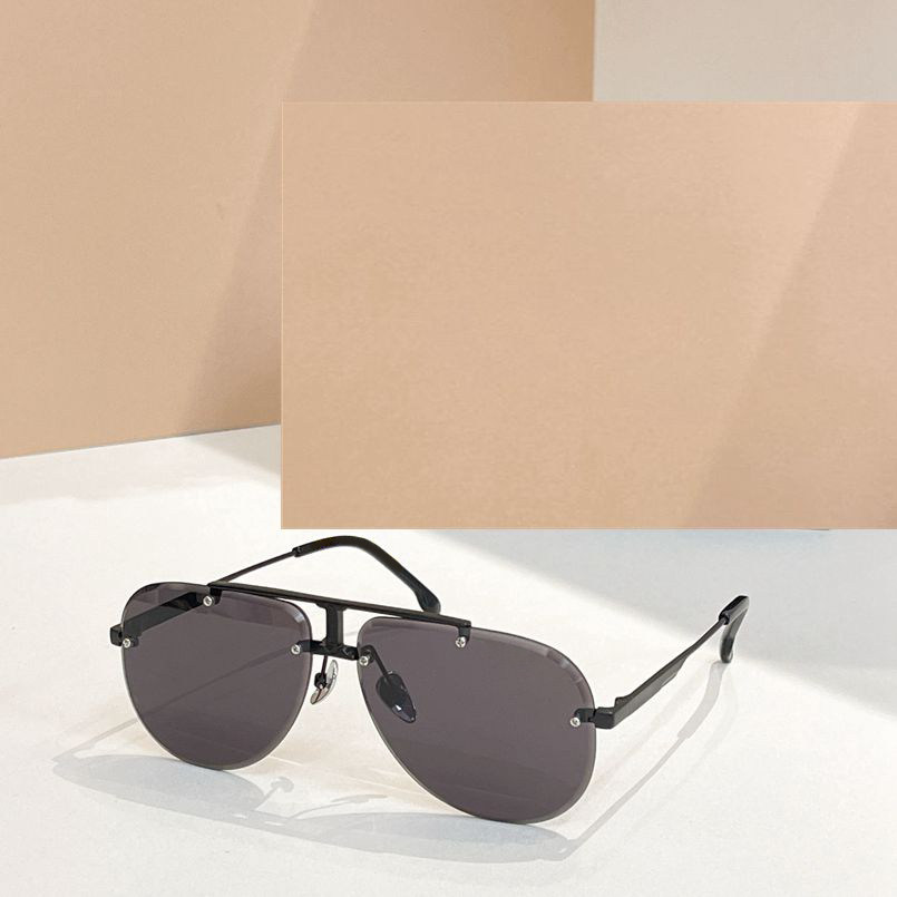 时尚新款太阳眼镜高品质高质感百搭潮遮阳金属1052无框大气