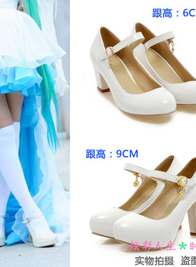 ◆vocaloid 魔王花嫁女装COS鞋子 公主初音miku cosplay鞋 高跟鞋