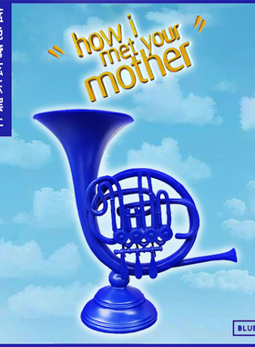 howimetyoumother老爸老妈浪漫史黄伞蓝号管弦乐摆件家居饰品