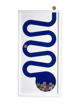 【BLUE 精选】蓝色装饰画趣味创意挂壁储钱罐北欧风格简约时尚款