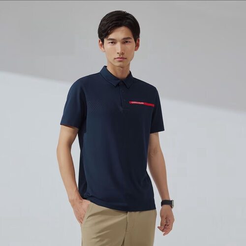 安踏正品 夏综训翻领POLO衫男商务针织短袖运动T恤上衣152427138