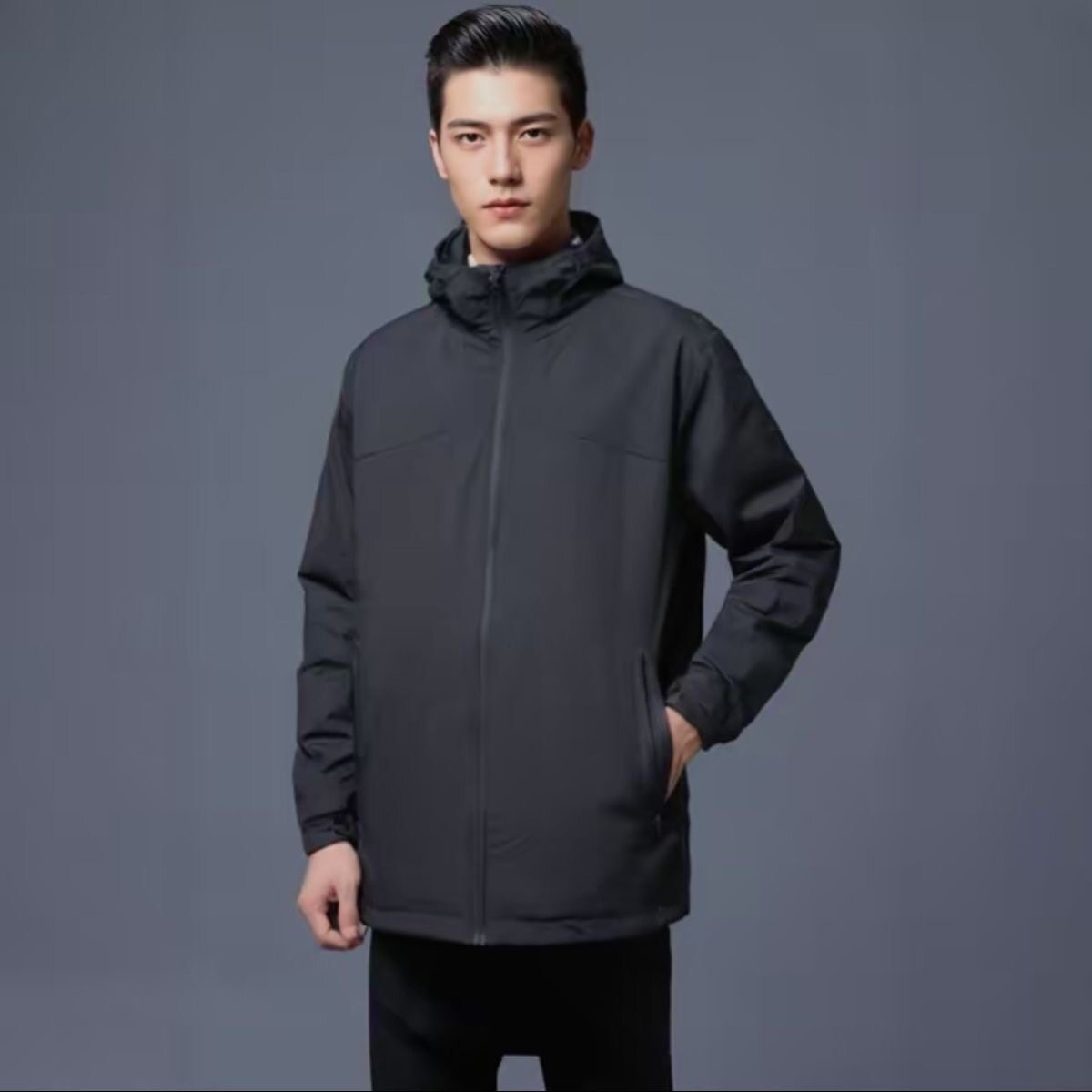 安踏 男装专柜正品2024冬 综训运动三合一羽绒冲锋衣152447632N图片