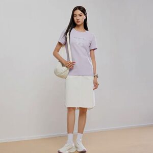 安踏正品 夏季女款舒适透气潮流百搭亲肤爽感运动短袖衫162437111
