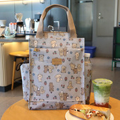 韩国防水牛津布大容量妈咪包拉链手拎包学生A4手提包补习袋文件袋