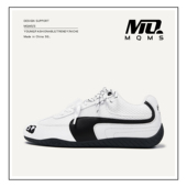 透气赛车鞋 低帮休闲板鞋 子男女同款 MQMS百搭简约小白鞋 白色德训鞋