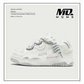 面包鞋 MQMS 子男潮鞋 男女情侣鞋 甜辣系列街头小白鞋 国潮厚底板鞋