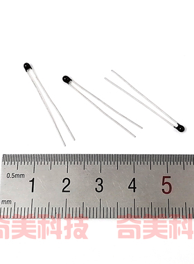 NTC热敏电阻MF52AT温度传感器MF52-10K 50K 100KJ 黑头 3435 3950