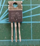 【原装拆机】IRF540 铁头 电动车控制器MOS场效应管 TO-220封装