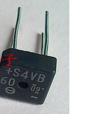 【全新原装】S4VB60 4脚 整流桥堆 小方桥 4A 600V 电子元器件