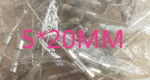 【全新】玻璃保险丝管 5X20MM体积 F5A 250V 5A F5AL250VP 带引脚