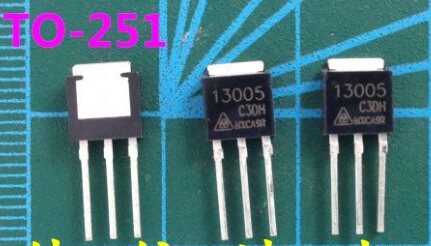 【全新原装】13005 直插 小体积 三极管 电子元器件 TO-251封装
