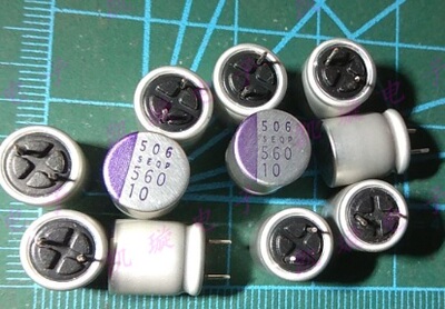 【全新】台式电脑主板显卡固态电容 10V 560UF 10V560UF 直插2脚