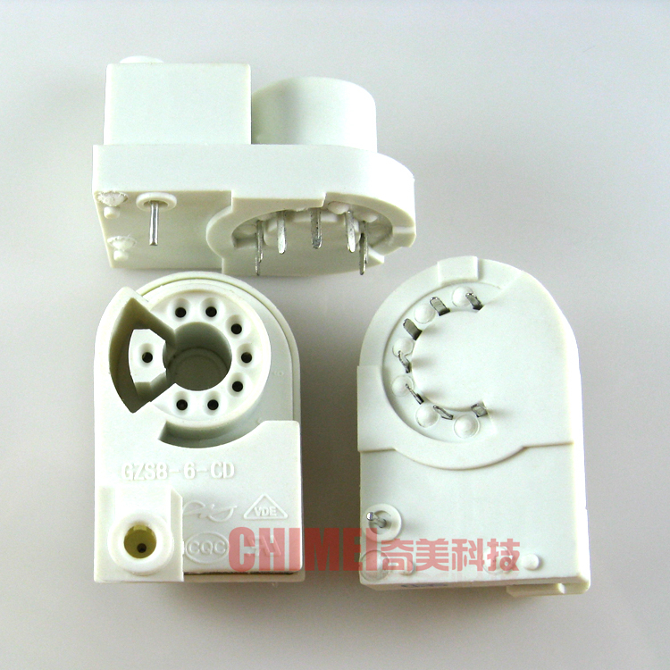 【全新】电视机管座 GZS8-6-CD 彩色显像管插座 通用GZS8-6-GD
