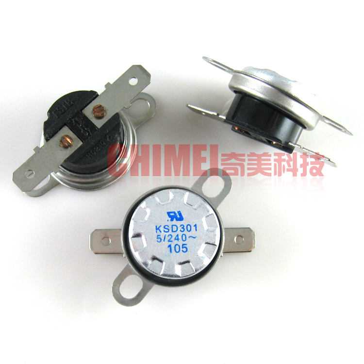 【全新】KSD301 105度 饮水机电热水壶微波炉温度开关 突跳温控器