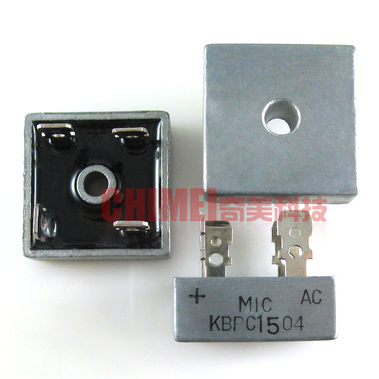 【全新】硅整流全桥 KBPC1504 KBPC1504G 15A 400V 方桥 桥堆 4脚