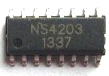 【全新原装】NS4203 贴片16脚 D类3W双声道立体声耳机功放IC芯片