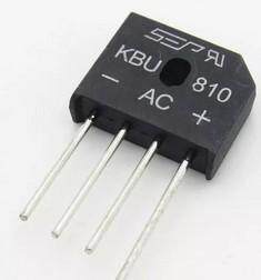 【全新原装】KBU810 整流桥堆 8A 1000V 扁桥 电子元器件 四脚