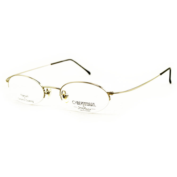 santa monica sm2006e日本圣曼尼加眼镜架进口9克纯钛椭圆近视框