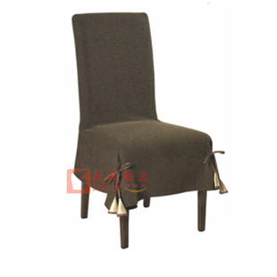 厂家定制绒布餐椅椅套欧式高档酒店椅子套办公会议室座套