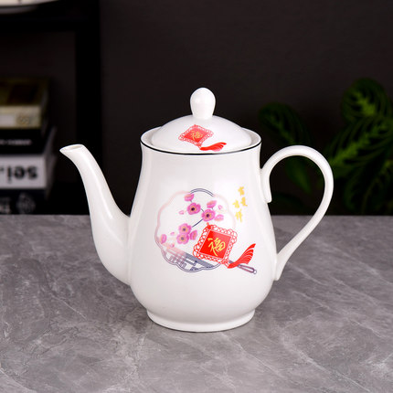 茶壶陶瓷家用泡茶壶大容量带过滤凉水壶客厅大号耐高温冷水壶单壶