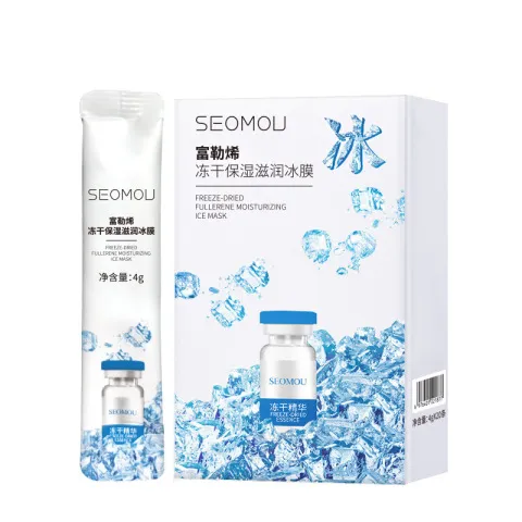 夏日睡眠晒后补水保湿面膜富勒烯冻干冰润SEOMOU冰膜呵护免洗