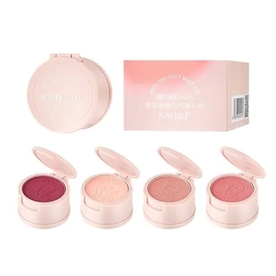 挑膨胀胭脂粉柔雾色单色不蓬蓬头自然皮修容腮红哑光卡琪丽