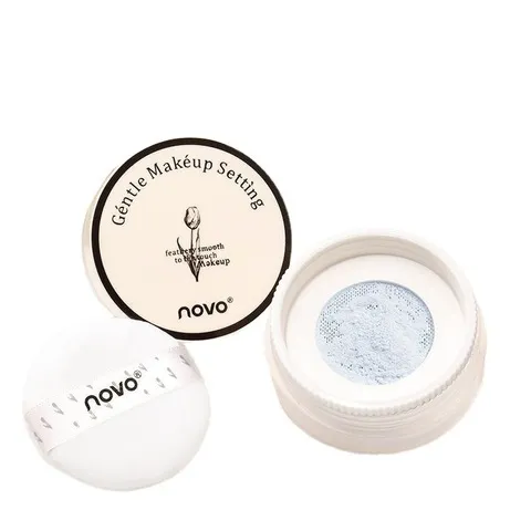 NOVO粉饼轻盈蜜粉细致防水防汗定妆不脱妆控油不卡粉云雾散粉持久