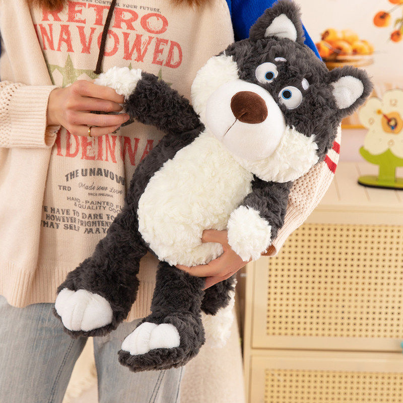 可爱跑跑灰狼毛绒玩具公仔玩偶小狼抱枕陪睡娃娃送男友生日礼物,玩具/童车/益智/积木/模型,毛绒/玩偶/公仔/布艺类玩具,淘宝优惠券,粉丝福利购,淘宝优惠卷