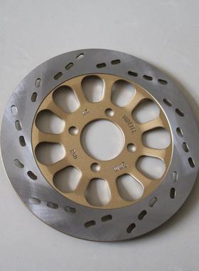 适用铃木骏威GSX125金色前碟刹车盘摩托车配件QS125-3CFHL油刹盘