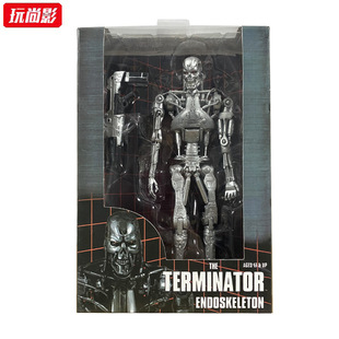 玩尚影  NECA电影终结者系列 T800 盒装骨架 7寸关节可动人偶模型