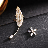 耳骨夹耳环不对称一体式 简约性冷淡风酷帅超仙耳钉潮耳夹女高级感