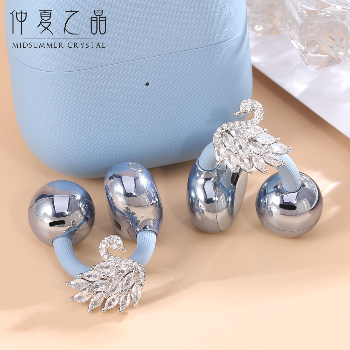 仲夏之晶耳夹式耳机钻扣装饰扣