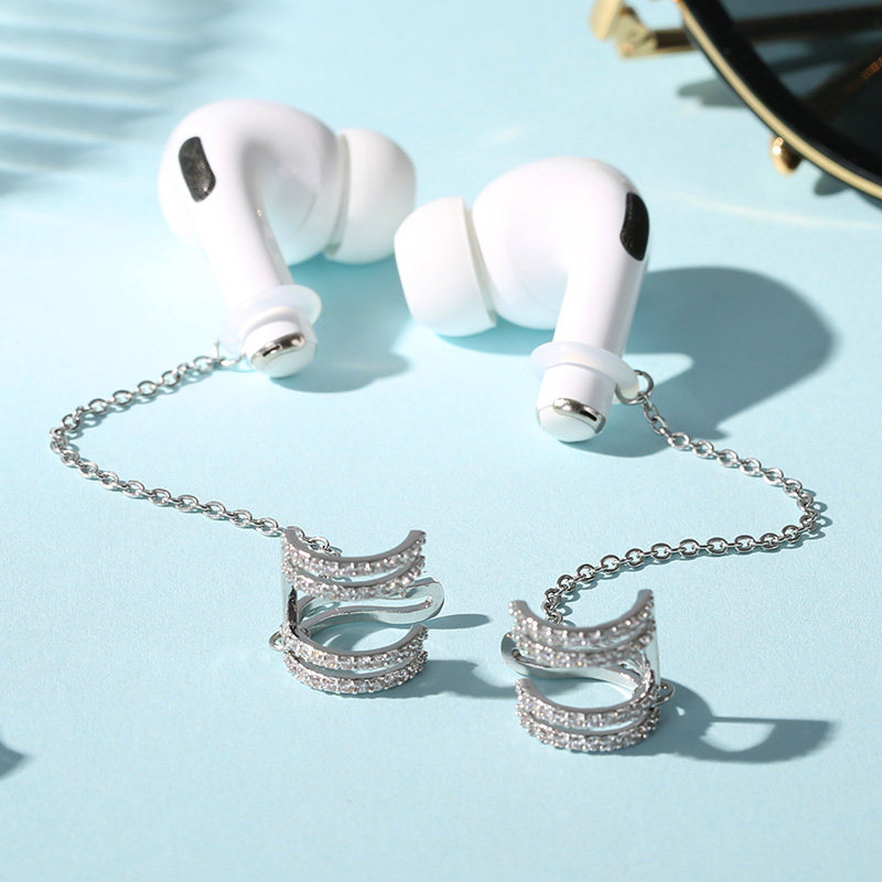 耳机防丢耳环防掉耳夹蓝牙airpods2链无线挂饰运动耳饰耳钉耳挂女
