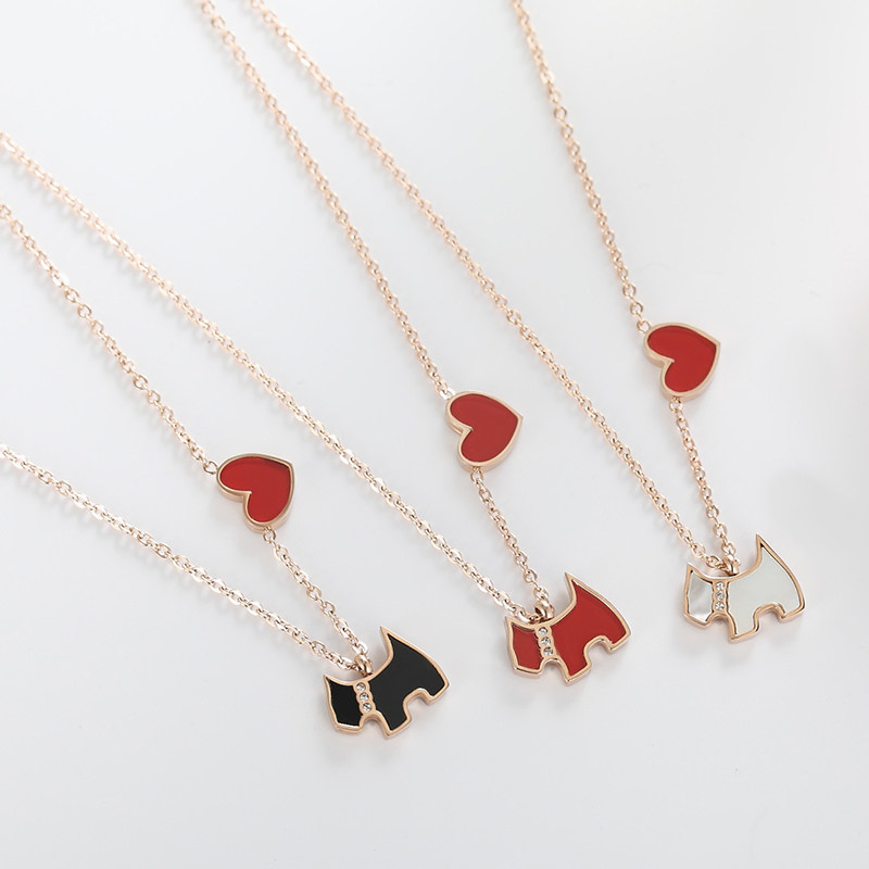 Puppy Necklace Dogs Year of fate Titanium love clavicle Necklace Pendant Versatile Korean Edition Chaopaiin the Accessories/Fashion Jewelry, Necklace  category - from Buy2taobao.com to provide professional Taobao agent buy service
