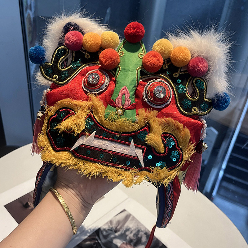 非遗手工虎头护耳流苏宝宝帽