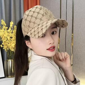 韩版时尚水钻鸭舌帽子女2023新款潮ins百搭大头围可扎马尾防晒帽