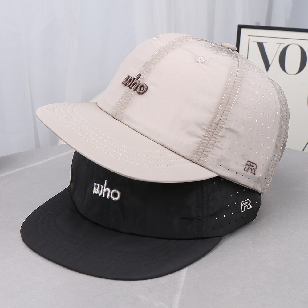 速干透气网眼鸭舌帽男女夏季防晒遮阳轻薄运动帽子刺绣棒球帽