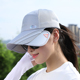 可伸缩帽檐设计感棒球帽夏季 男女户外太阳帽钓鱼防晒遮阳鸭舌帽子