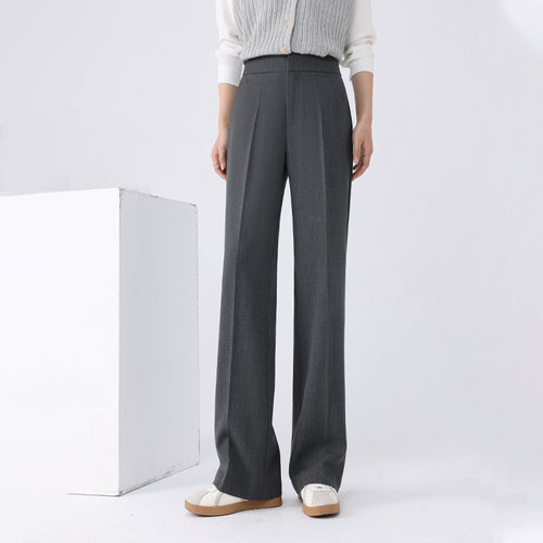 小个子高级感窄版微喇阔腿裤