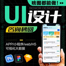 ui设计app小程序网页设计设计外包美工作图大数据界面设计落地页