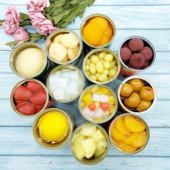 砀山糖水黄桃水果罐头6罐12 425g克葡萄橘子草莓菠萝拼箱混合装