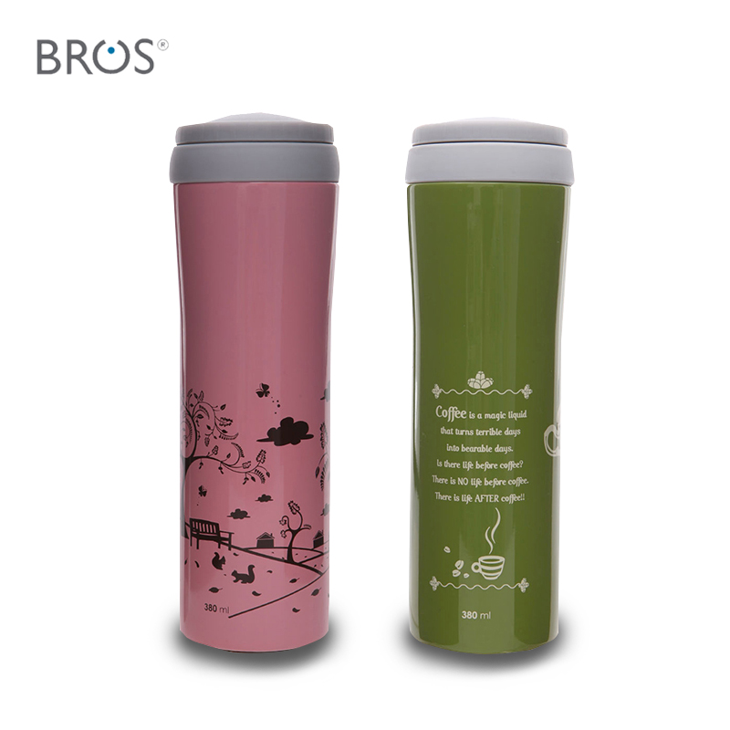 马来西亚 bros380ml  保温保冷杯子 食品级304不锈钢杯
